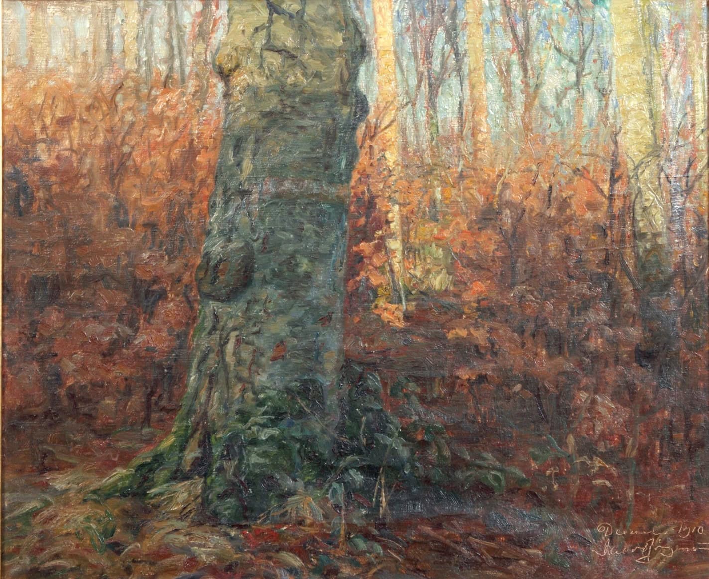 Fritz Syberg: Blomstrende fingerbøl og pige (Rabbe). 1921.Olie på lærred. 75 x 99 cm. Johannes Larsen Museet. Foto: Ole Friis.